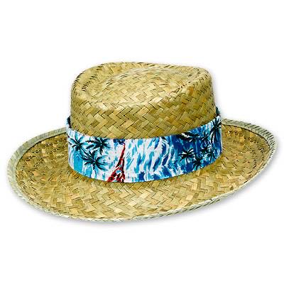 Шляпа соломенная Гавайи с цветн лентой/А