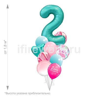 С днем рождения Фламинго великолепный с цифрой